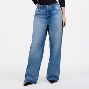 Madewell Curvy Low-Slung Baggy Jeans in Hamburg Wash jeans size 30